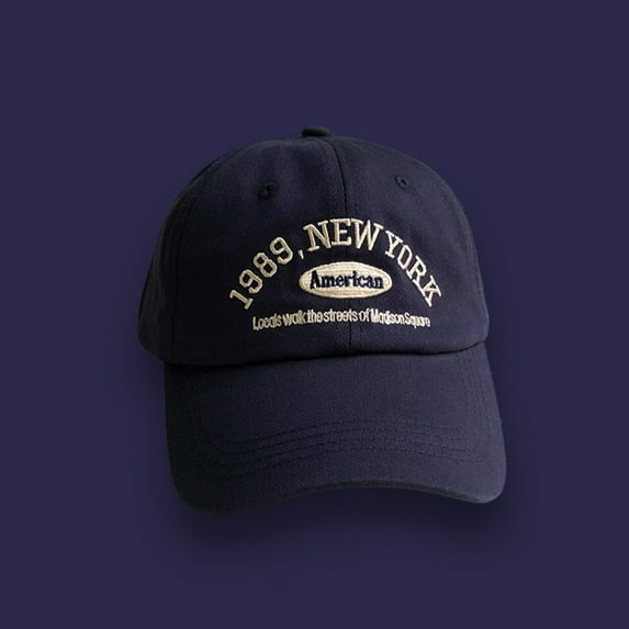 Retro Men's And Women's Baseball Caps Street Lettered Embroidery Retro Flat Cap