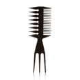 thumbnail image 1 of Retro Men's Oil Head Comb Double Sided Haircut Shape Texture Combs Detangling Hairstyle Styling Tool for Men, 1 of 15