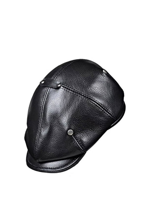 Retro Men's Outdoor Genuine Leather Hat Winter Berets Male Warm Cap 100% Cowhide Dad Hat Leisure Duckbill ,Durable Quality