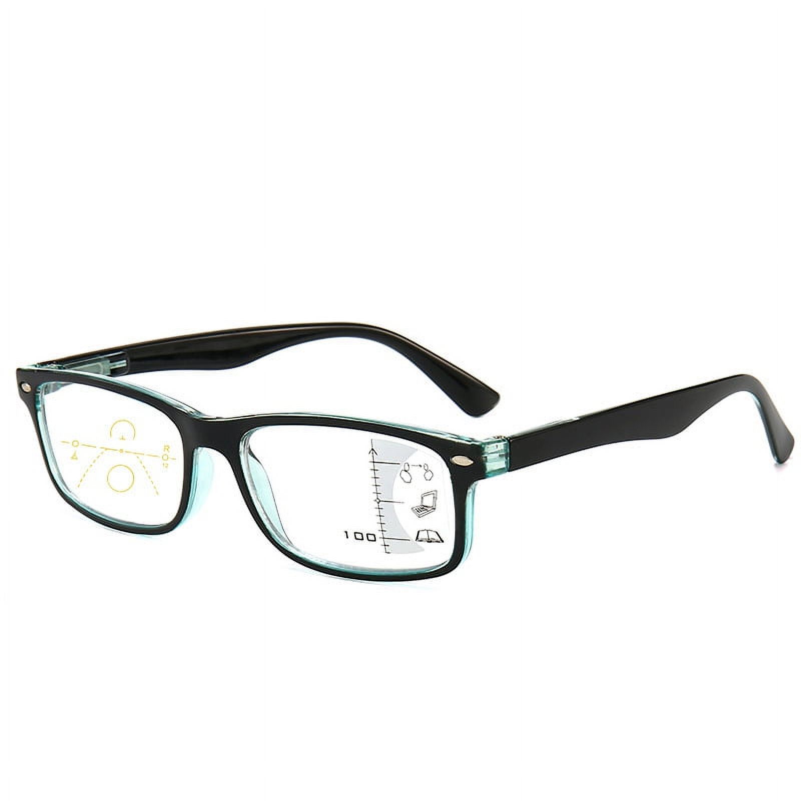 Retro Mens Womens Spring Hinges Multifocal Rectangular Progressive