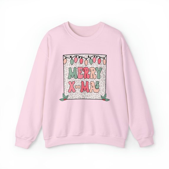 Retro Merry XMas Unisex Heavy Blend™ Crewneck Sweatshirt