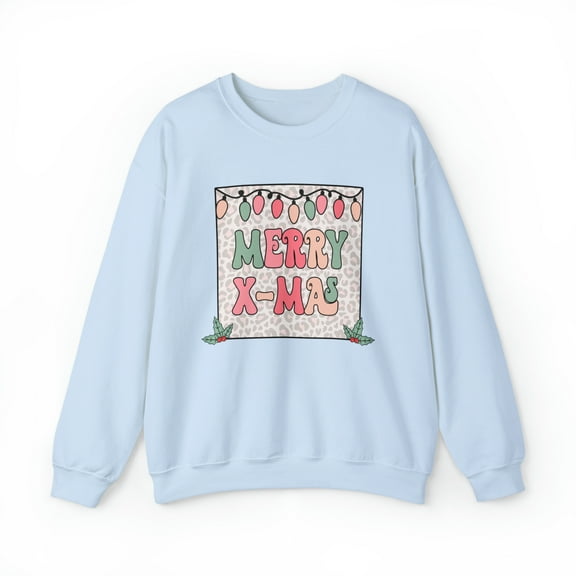 Retro Merry XMas Unisex Heavy Blend™ Crewneck Sweatshirt