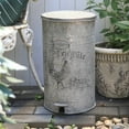 thumbnail image 1 of Vintage Metal Step On Trash Can With Lid 4.5 Gallon Farmhouse Rustic Garbage Can Waste Bin for Kitchen Bathroom Bedroom Porch, 1 of 9