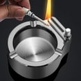 thumbnail image 1 of Retro Metal Ashtray, Ten Thousand Match Lighter, Multifunction Ashtray, Collectible Ashtray for Men Smokers Gifts Simple Stylish, Desk Decorations Gadgets For Men, 1 of 7