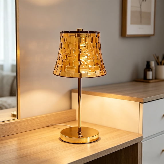 Retro Metal Crystal Table Lamp, Rechargeable Table Lamp Touch Control, Touch Lamps For Nightstand Bedroom Bedside Ambient Light