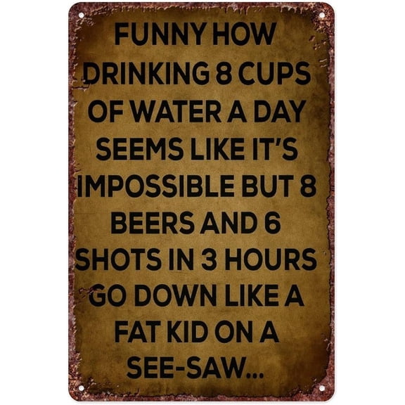 Retro Metal Decorative Plate Garden Decoration Room Decoration For Home Bedroom Office Bathroom Wall Decoration Size Is 12x8 Inch