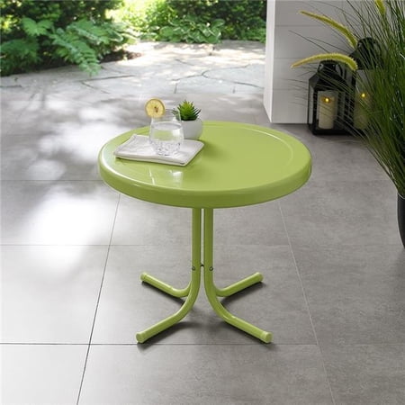 Retro Metal Side Table - Key Lime
