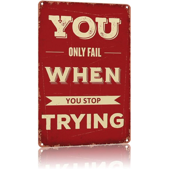 Retro Metal Sign Inspirational Positive Quote Old Country Farmhouse,Text Art Poster Home Wall Decor, For Bedroom, Living Room, Bar, Restaurants,Fence,Etc.Tin Sign 812 Inch