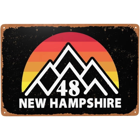 Retro Metal Sign Mountain Wall Decor Farmhouse Style Poster 8x12 Inch for Garage or Home