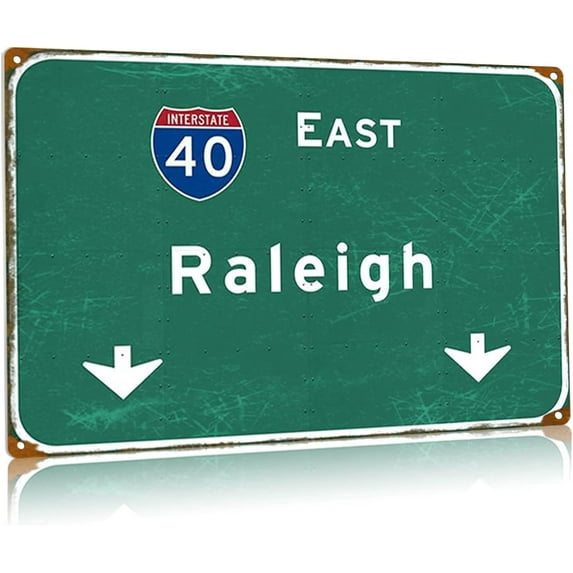 Retro Metal Sign South Nashville Intercontinental 65 Highway Sign Expressway Airport Direction Indication Tin Signs Bar Club Restaurant Cafe Wall Decoration 8x12 Inch