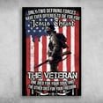 thumbnail image 1 of Retro Metal Tin Sign American Veteran Only Two Defining Forces Have Ever Offered to Die for You Jesus Christ Tin Sign Home Pub Coffee Shop Wall Decoration Retro Metal Plate 12 * 8 Inch, 1 of 5