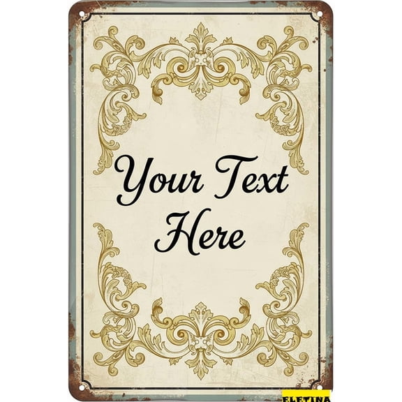 Retro Metal Tin Sign Custom House Personalized Address Welcome Plaque Housewarming Gift Decor Porch Indoor 8x12