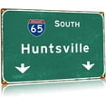 thumbnail image 1 of Retro Metal Tin Signs Mobile I-65 S Interstate 65 Direction Signage Highway Freeway Wall Decor Club Office Home Tin Sign Plaques 24x32 Inch, 1 of 5