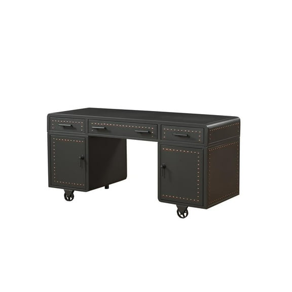 Acme Furniture Actaki Desk, Sandy Gray (1Set/3Ctn)