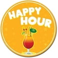 thumbnail image 1 of Retro Metal tin Sign Farmer's Market Happy Hour Circle Corrugated Metal Sign Funny Home Cave Garage bar Wall Decoration Vintage Metal Sign 12 inch Diameter, 1 of 4