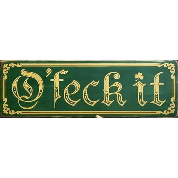 Retro Metal tin Sign Feck It Welcome Sign Home Cave Garage bar Wall Decoration Metal Sign 4 x 16 inch
