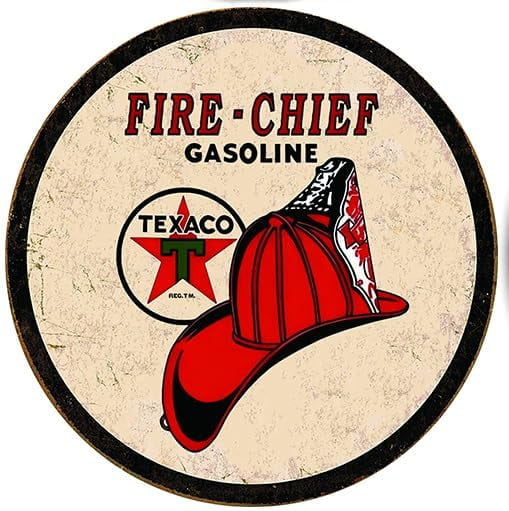 Retro Metal tin Sign Motor Oil GAS Station Garage Shop Texaco Fire ...