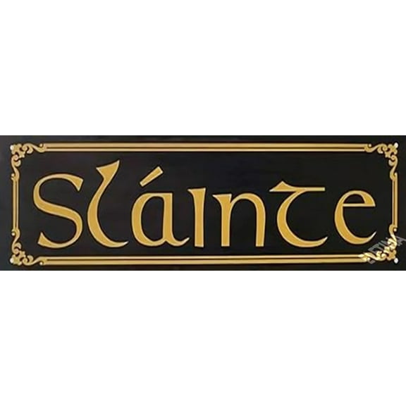 Retro Metal tin Sign Slainte Cheers Irish Sign Funny Home Cave Garage bar Wall Decoration Vintage Metal Sign 6 x 16 inch