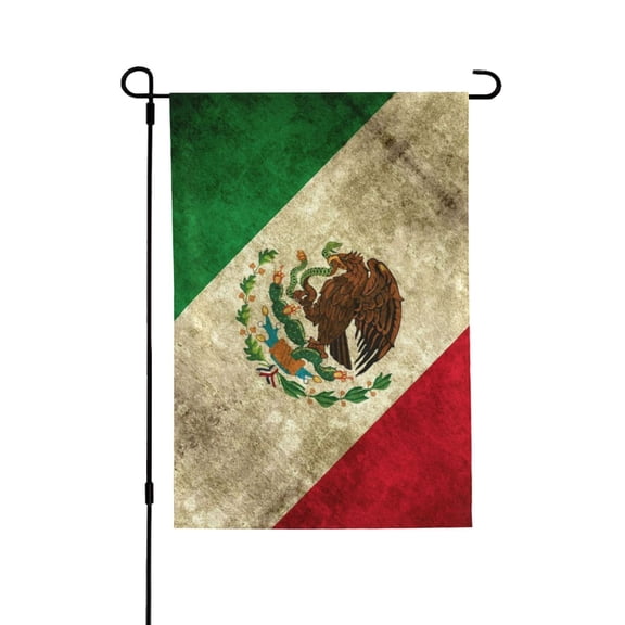 Retro-Mexico-Sacred Flag House Flag Double Side Garden Flag For Outside Room House Yard Indoor 28" X 40"