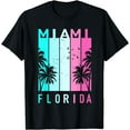 thumbnail image 1 of Retro Miami Florida Beach Souvenir T-Shirt Men Women Kids, 1 of 3