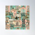 thumbnail image 1 of Retro Miami Poster Wall Art, Modern Wall Decor For Living Room Bedroom, 30x30 UNFRAMED, 1 of 3