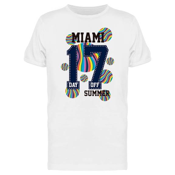 Retro Miami Summer T-Shirt Men -Image by Shutterstock, Male x-Large