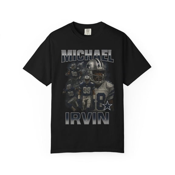 Retro Michael Irvin T-Shirt Vintage Bootleg Style Football Tee