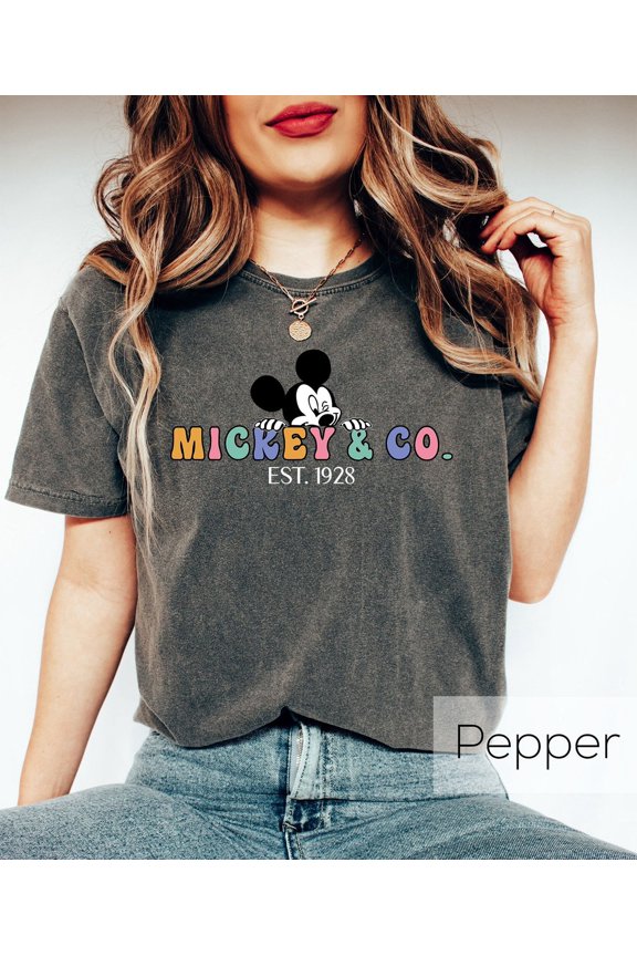 Retro Mickey And Co T-shirt, Shirt, Disney Mickey Shirt, Mickey And Friends Shirt, Disney Trip Shirt, Family Holiday Tee All Size S-5Xl