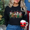 thumbnail image 1 of Retro Mickey And Friends Christmas Sweatshirt, Vintage Disneyland Christmas Sweatshirt,Black Color,Size M, 1 of 5