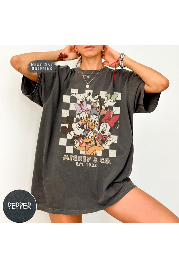 Retro Mickey & Co 1928 Shirt, Disneyland Tee, Disneyworld Shirt, Mickey And Friends Family Shirt, Disney Gift