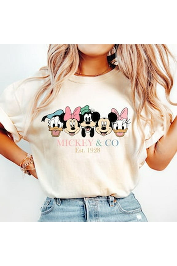Retro Mickey & Co 1928 Shirt, Vintage Disney Shirt, Mickey And Co, Disneyworld Shirts, Family Mickey And Friends Shirt, Disney Family Shirt