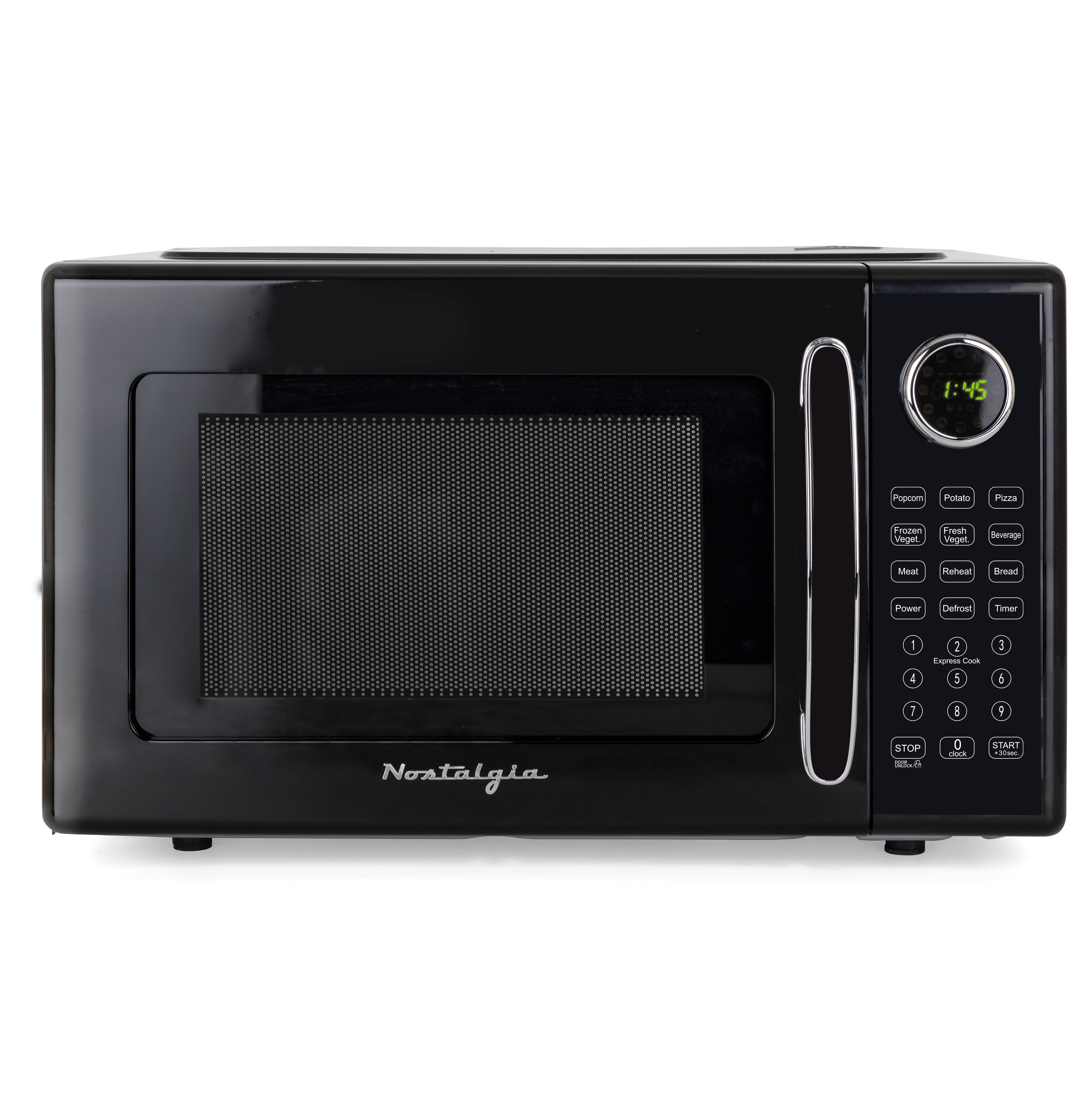 Retro 1.1 cu. ft. Countertop Microwave Oven, Black