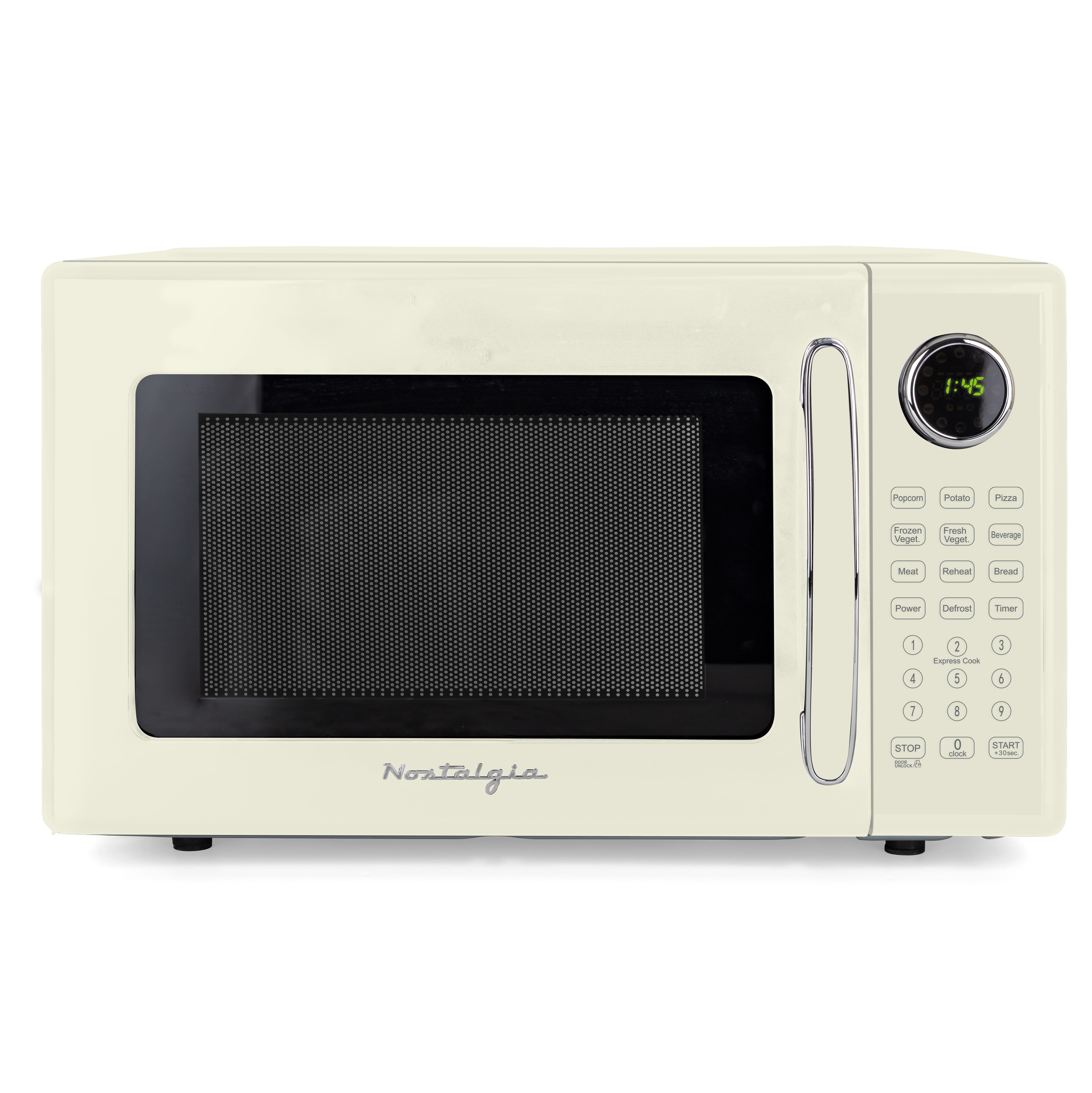 Retro 1.1 cu. ft. Countertop Microwave Oven, Ivory