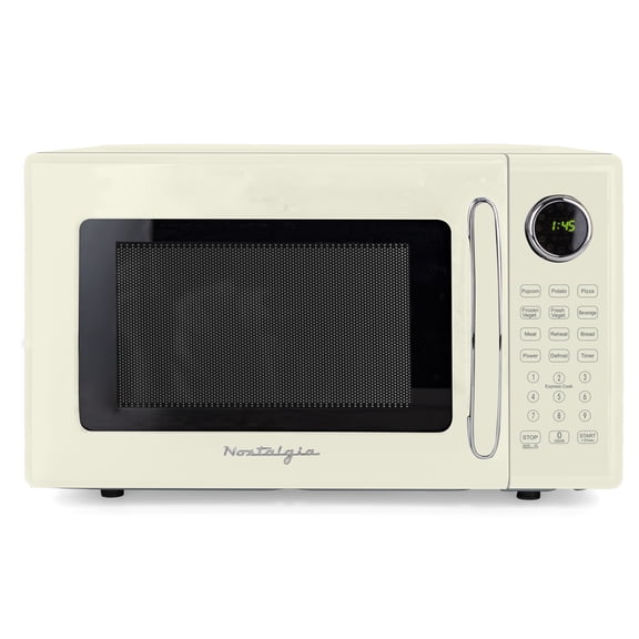 Retro 1.1 cu. ft. Countertop Microwave Oven, Ivory