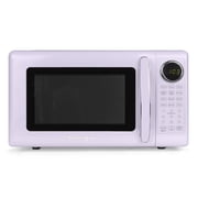 Nostalgia 0.7 cu ft Retro Microwave Oven, 700W Countertop Microwave Oven with 8 Auto Cook Programs, Lavender