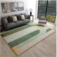 thumbnail image 1 of Retro Mid Century Area Rug Abstract Geometric Irregular Stripes Large Rugs Non Slip Rubber Backing Decorative Living Room Boys Bedroom Sports 5x6 Carpet Non-slip Washable Soft, 1 of 5