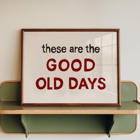 Retro Mid Century Quote Hand Drawn Poster