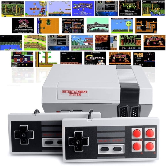Retro Mini Anniversary Portable Leisure Hardware Preinstalled 620 Classic Footage, Dual Control Handles, AV Display Output Indoor Portable Use