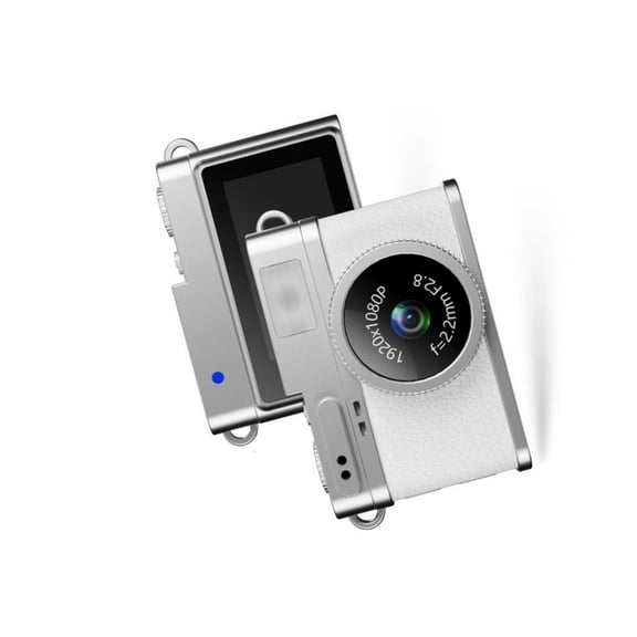 Retro Mini Camera 0.96inch Screen Indoor Home Outdoor 1080P Sports Camera Video Recorder with LED Fill Light Recording