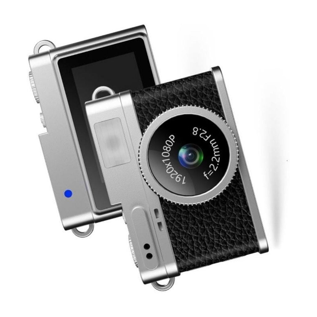 Retro Mini Camera 0.96inch Screen Indoor Home Outdoor 1080P Sports Camera Video Recorder with LED Fill Light Recording