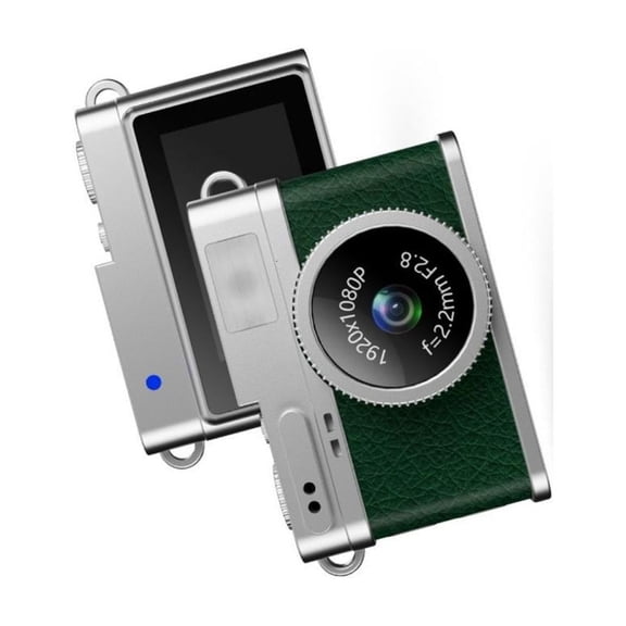Retro Mini Camera 0.96inch Screen Indoor Home Outdoor 1080P Sports Camera Video Recorder with LED Fill Light Recording