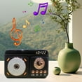 Retro Mini Clock Alarm Clock Bluetooth Speaker Portable Home Subwoofer