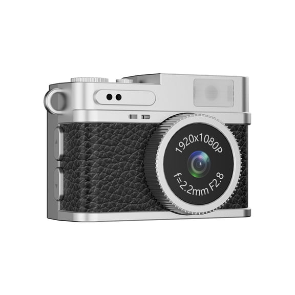 Retro Mini Digital Camera, 1080P Pocket Video Recorder with 32G Memory & LED Fill Light (Black 32G)
