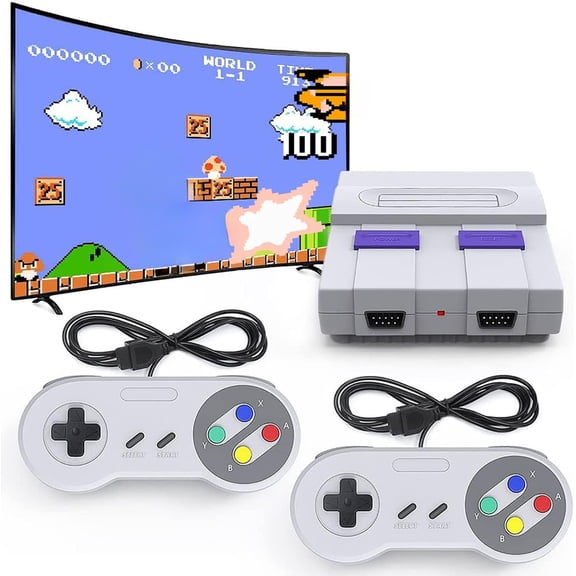 Retro Mini Entertainment Set Loaded with 821 Classic Leisure Works Equipped Two Controllers,Premium Birthday Present for Throwback Fun