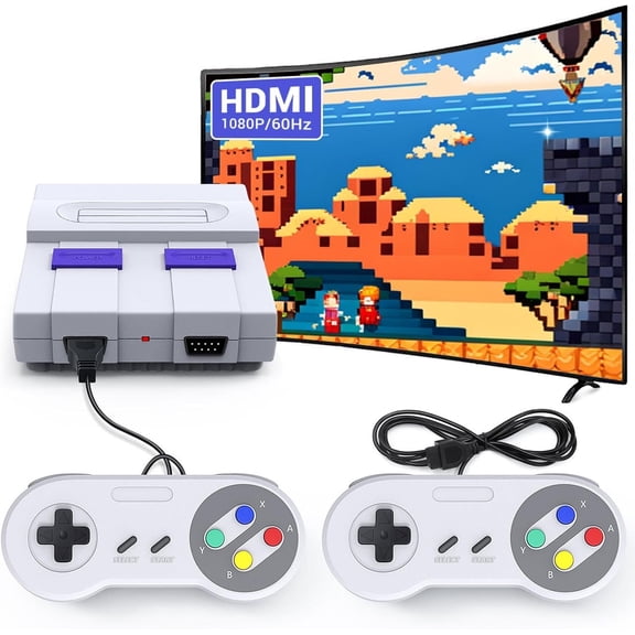Retro Mini Entertainment Set Loaded with 821 Classic Leisure Works Equipped Two Controllers,Premium Birthday Present for Throwback Fun
