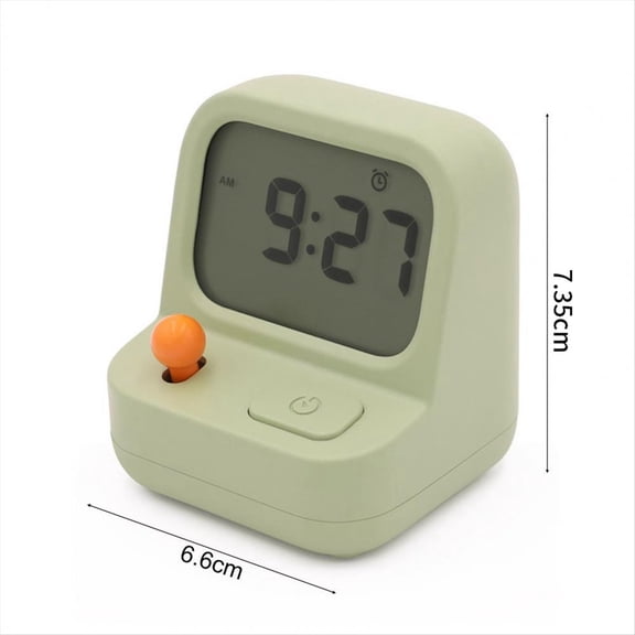 Retro Mini Handheld Game Machine Alarm Clock Kids Cute Digital Clock Multi Function Countdown Snooze Desk Table Clock