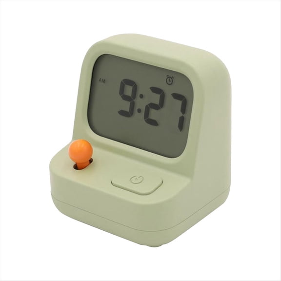 Retro Mini Handheld Game Machine Alarm Clock, MultiFunction Digital Desk Clock With Countdown Snooze for Kids