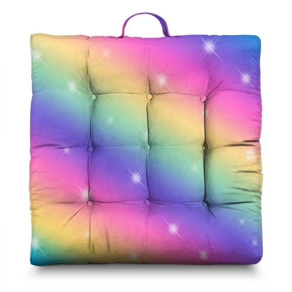 Retro Minimalist Floor Pillow - Chic Thick Meditation Cushion with Skin-Friendly Fabric - Multipurpose Use for Yoga, Reading & TV Lounging