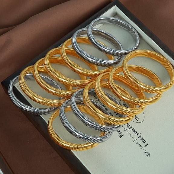 Retro Minimalist Stretch Ring Bracelet