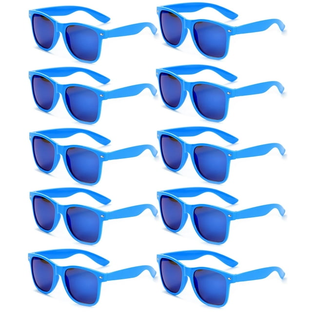 Retro Mirrored Colored Sunglasses Bulk Party Favors Glasses Classic